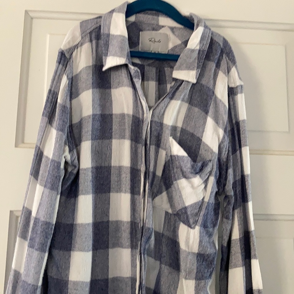 Rails Plaid Button Down XS